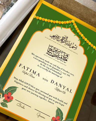 Nikkah Nama 20 Nikkah Nama 20