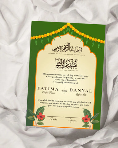 Nikkah Nama 20 Nikkah Nama 20