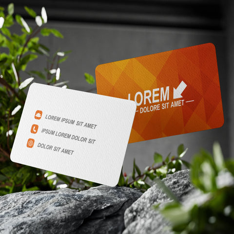 Geometric Orange Business Cards – Sleek & Professional Design Geometric Orange Business Cards – Sleek & Professional Design