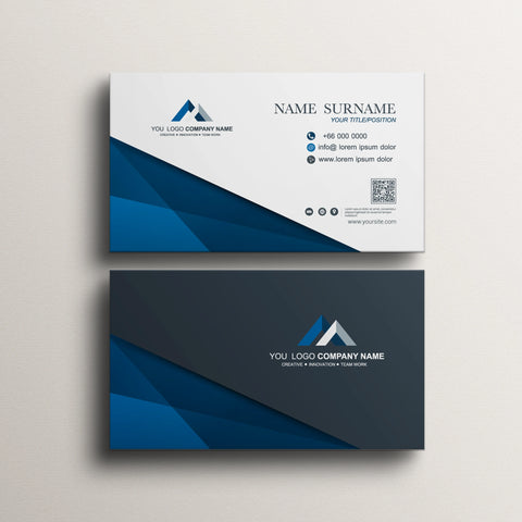 Professional Blue & Cream Business Cards – Premium Design Professional Blue & Cream Business Cards – Premium Design