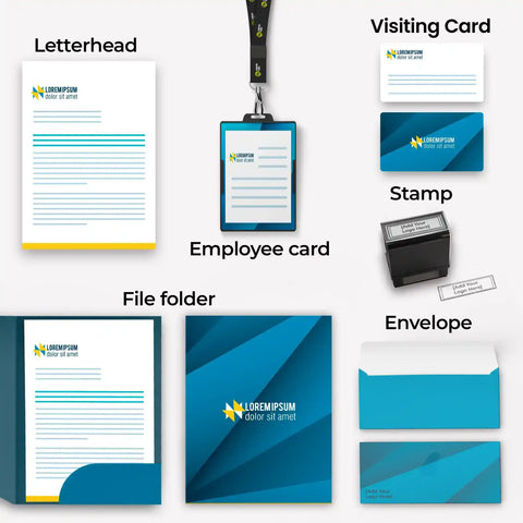 Corporate Business Essentials Bundle – Blue & Yellow Accents