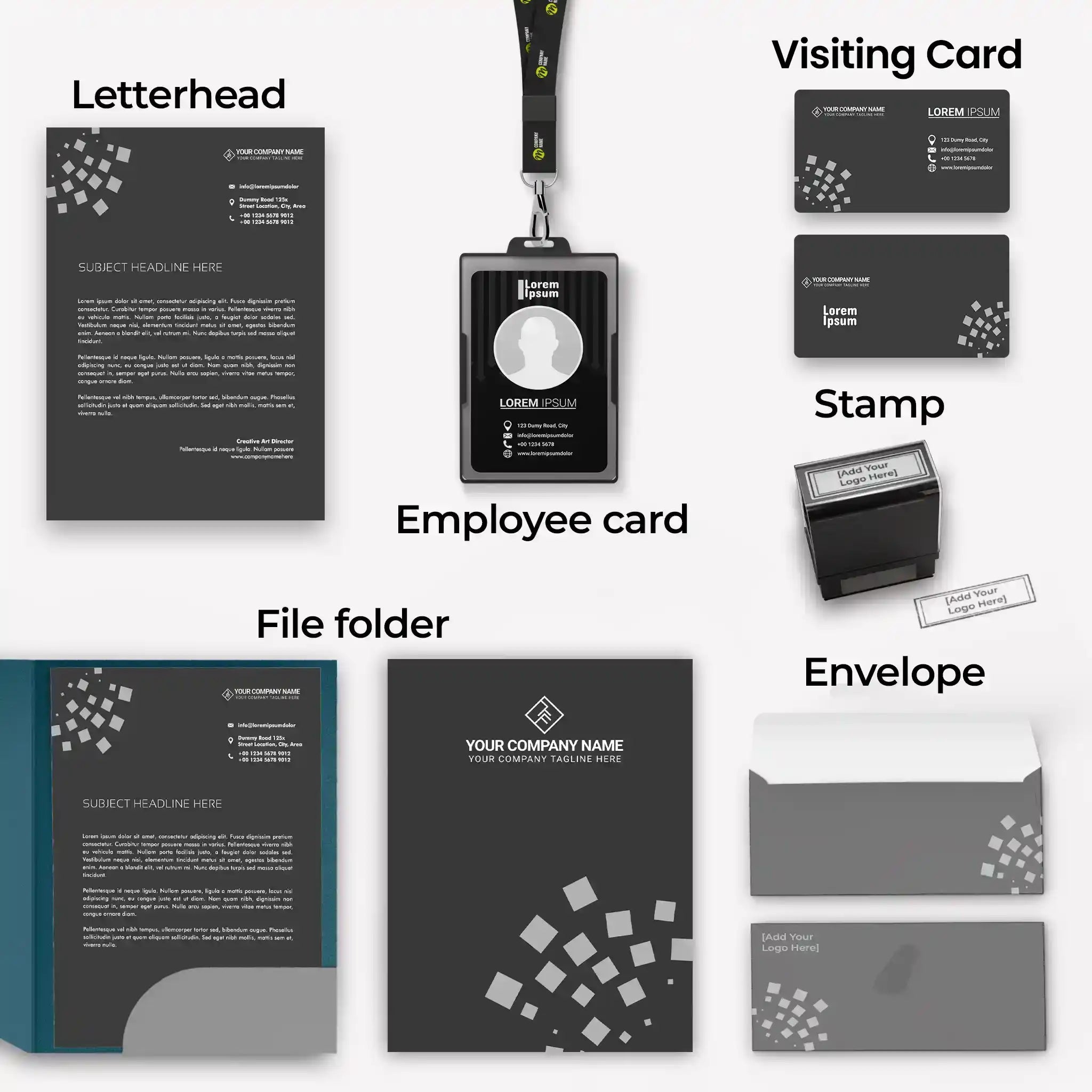 Corporate Business Essentials Bundle – Sleek Midnight Luxe