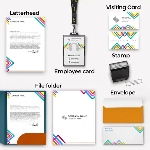 Corporate Business Essentials Bundle – Vibrant Geometric