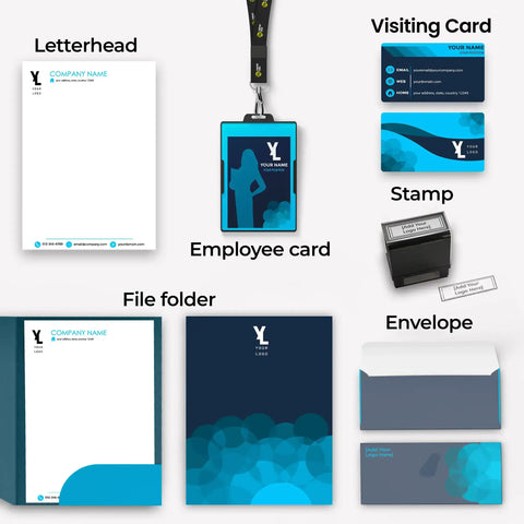Modern Blue Corporate Essentials Bundle – Professional & Stylish