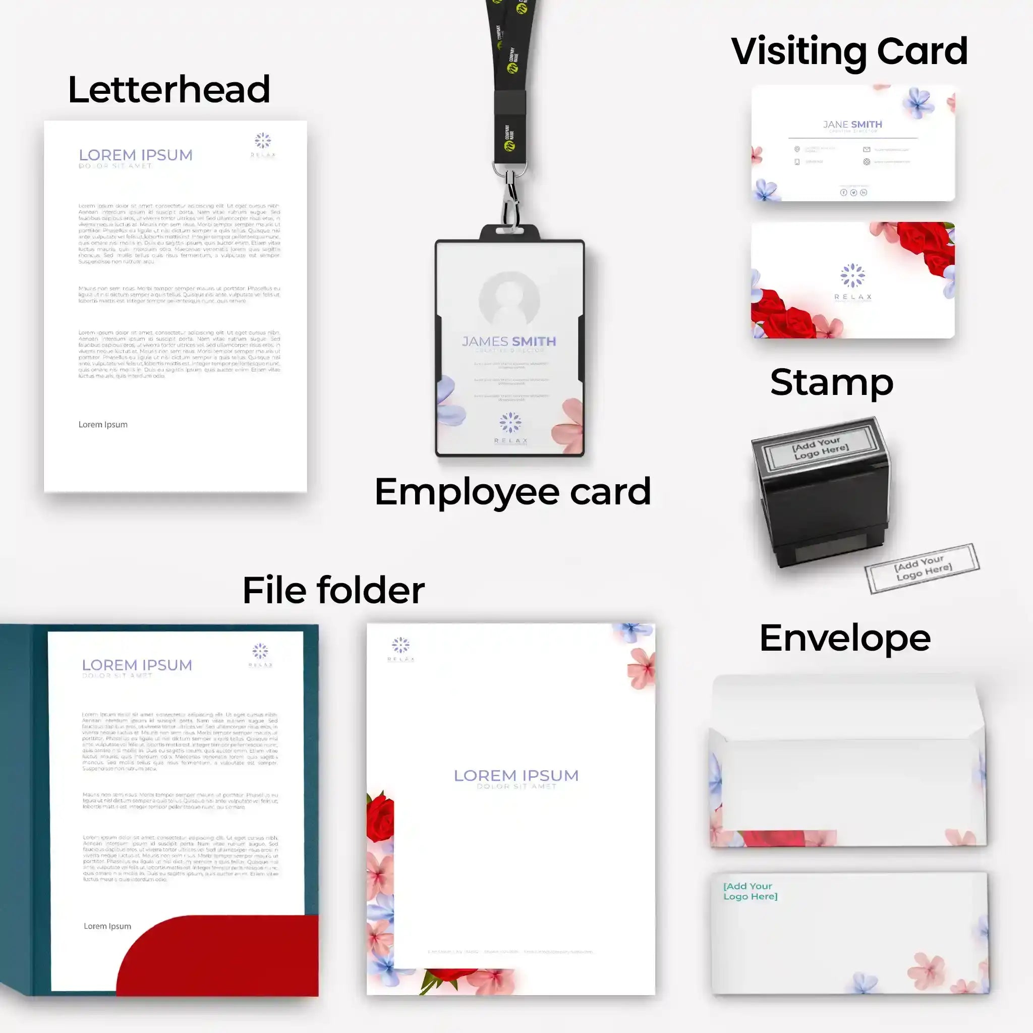 Corporate Business Essentials Bundle – Floral Elegance