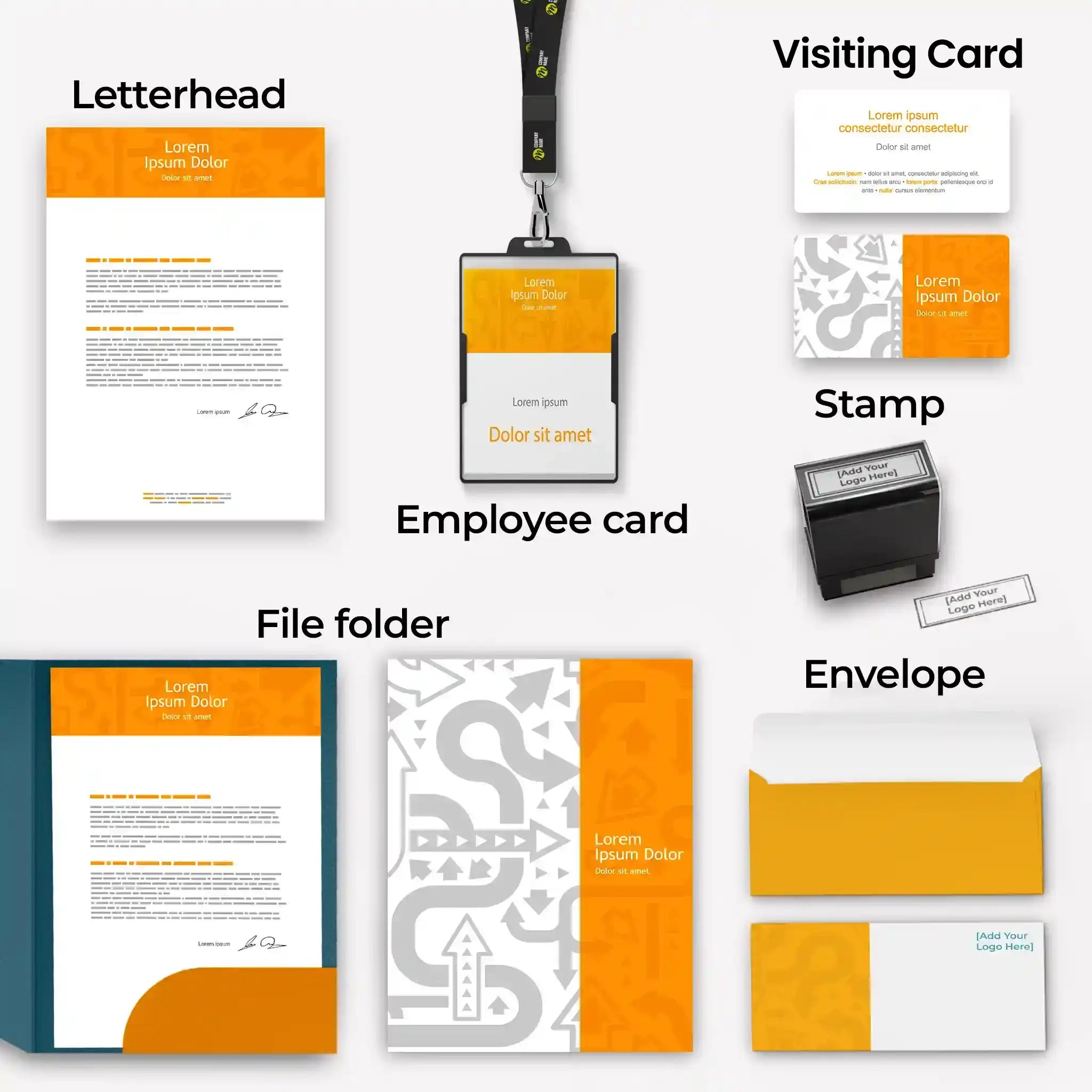 Corporate Business Essentials Bundle – Vibrant Orange