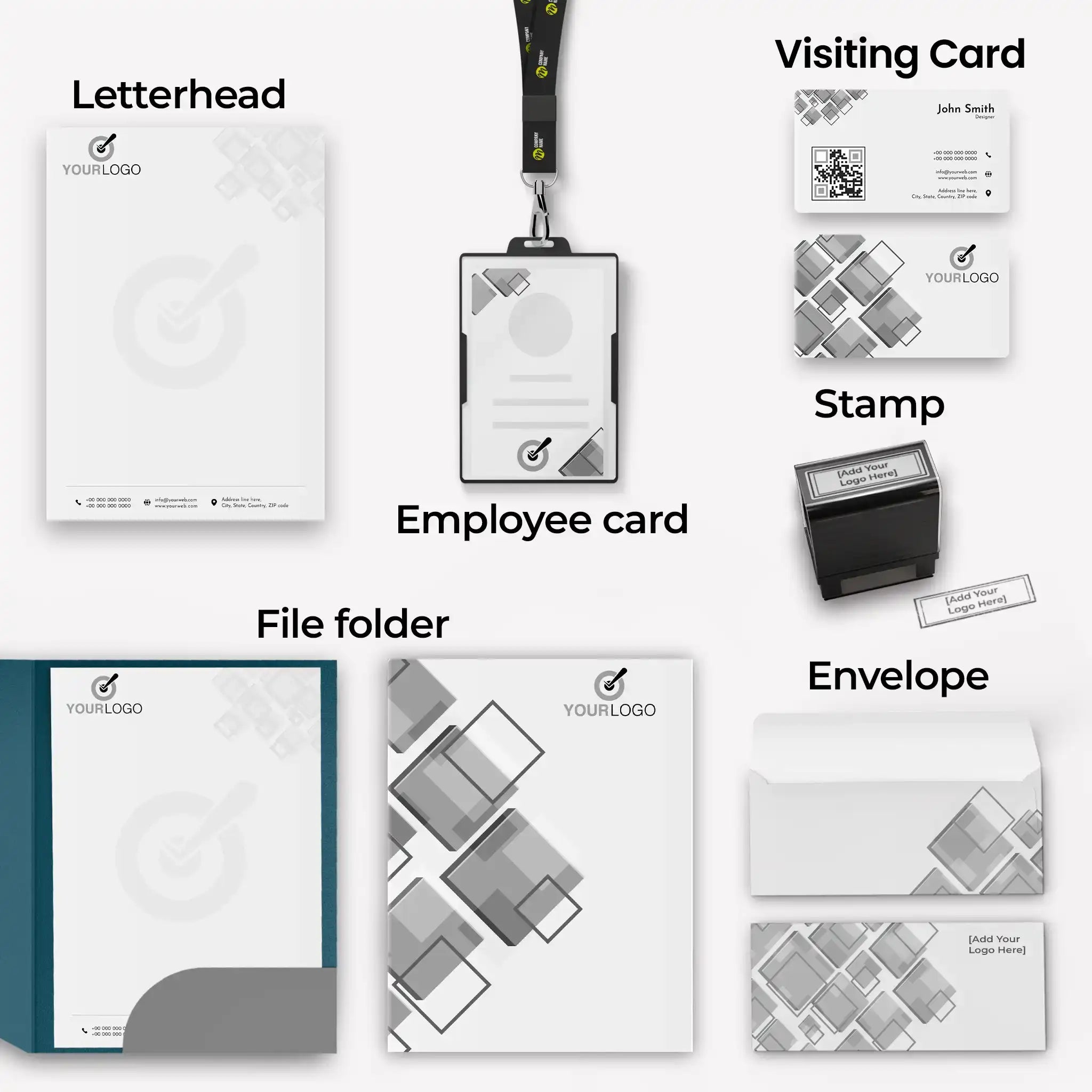 Corporate Business Essentials Bundle – Monochrome Edge