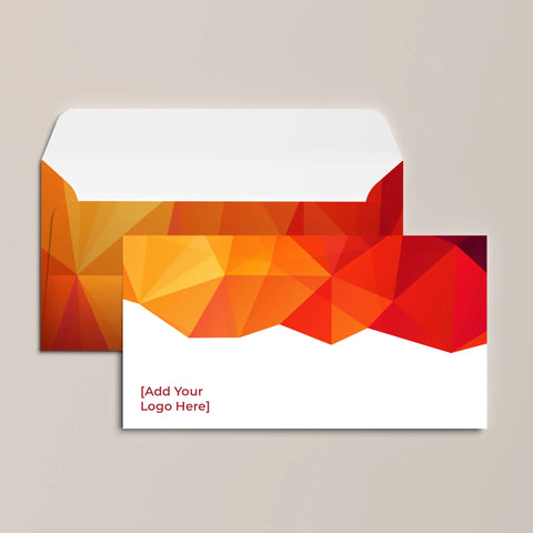 Fiery Orange Geometric Corporate Essentials Bundle – Bold & Modern