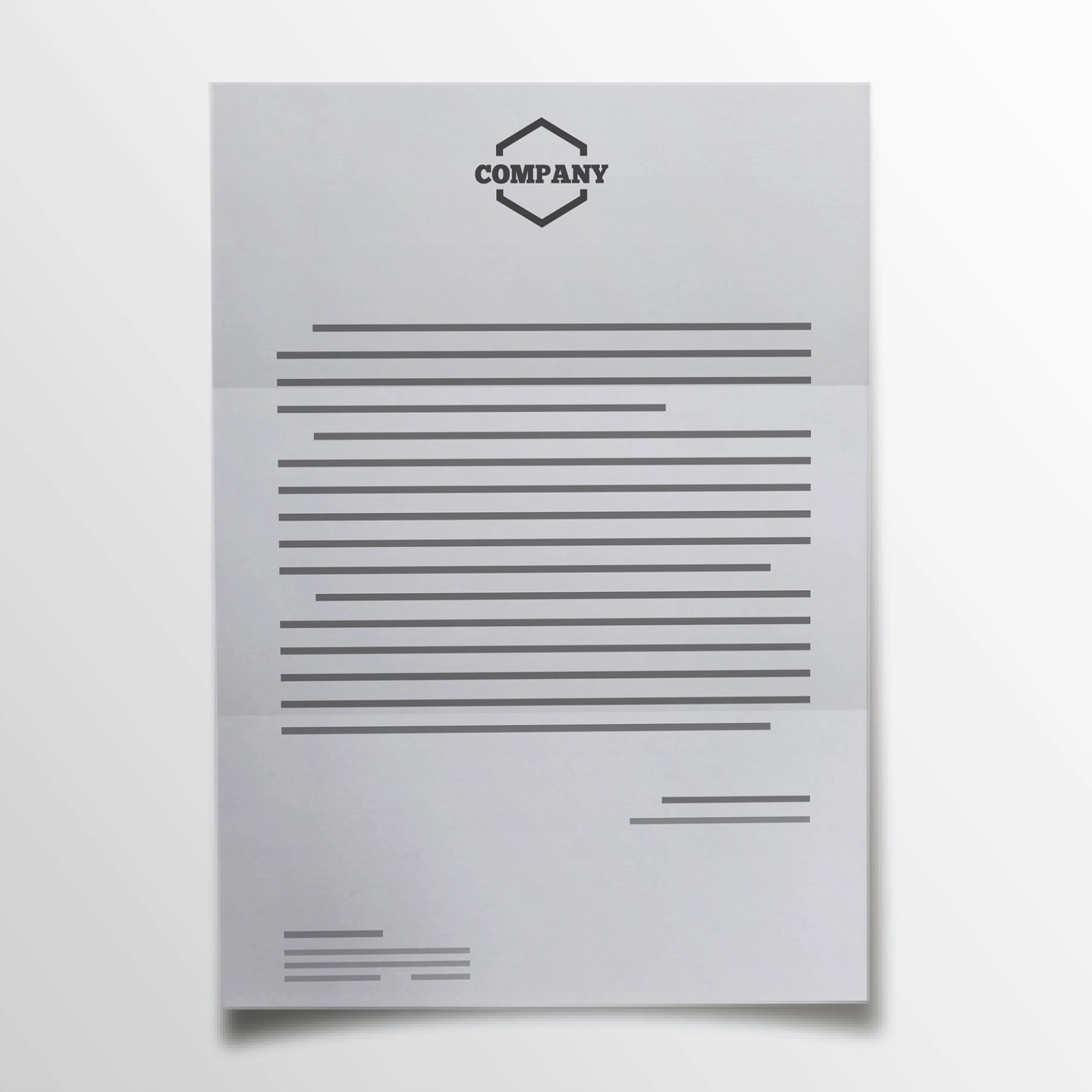 Minimalist Corporate Letterhead – Clean & Professional Business Stationery