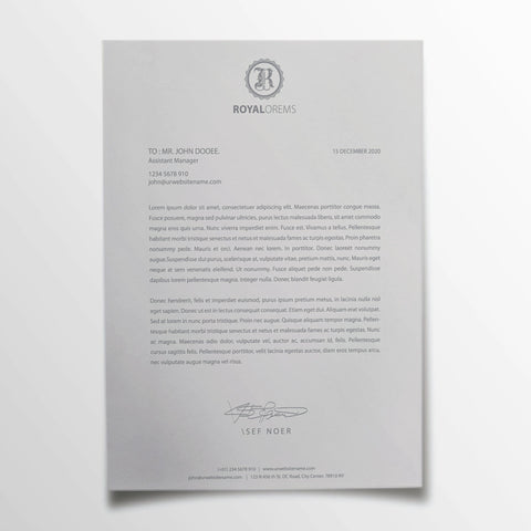 Premium Business Letterhead – Elegant & Professional