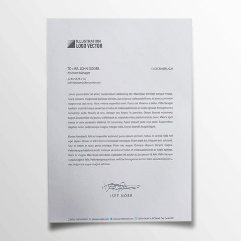 Modern Business Letterhead – Minimalist & Professional