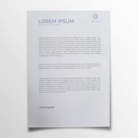 Minimalist Blue Letterhead – Professional & Stylish