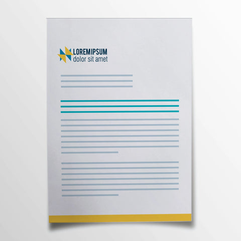 Geometric Business Letterhead – Bold & Professional
