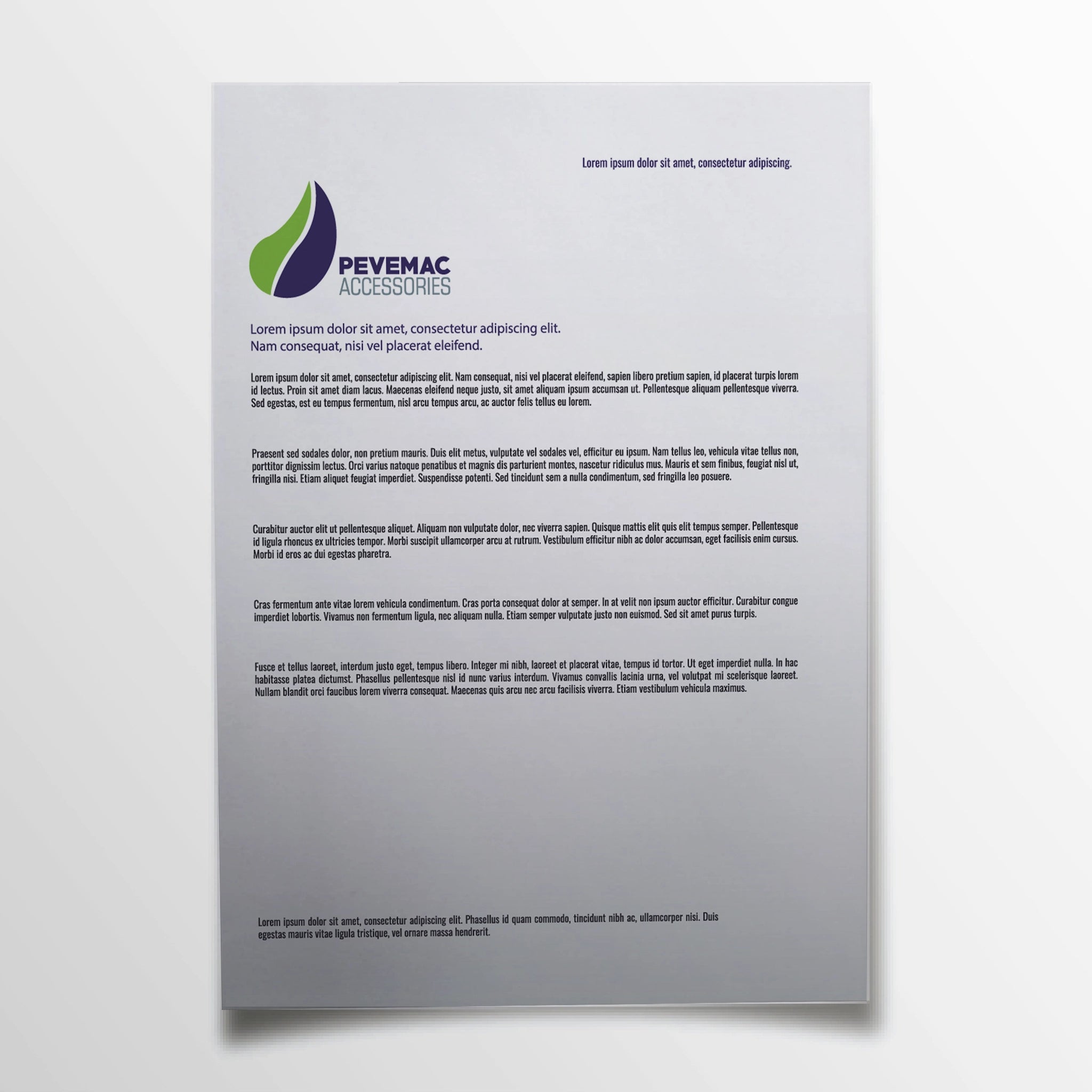 Gradient Business Letterhead – Modern & Professional