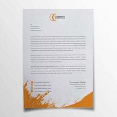 Modern Business Letterhead – Bold & Professional Design