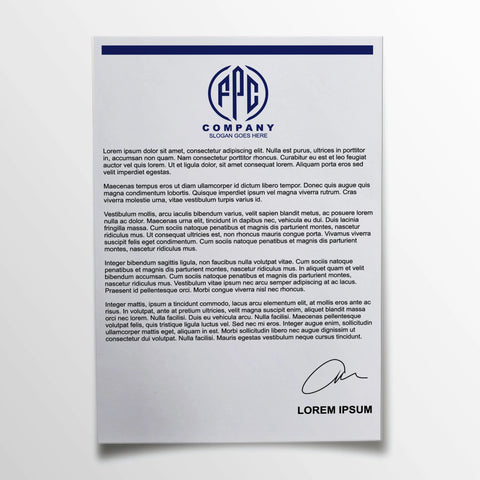 Professional Corporate Letterhead – Sleek & Minimalist Design