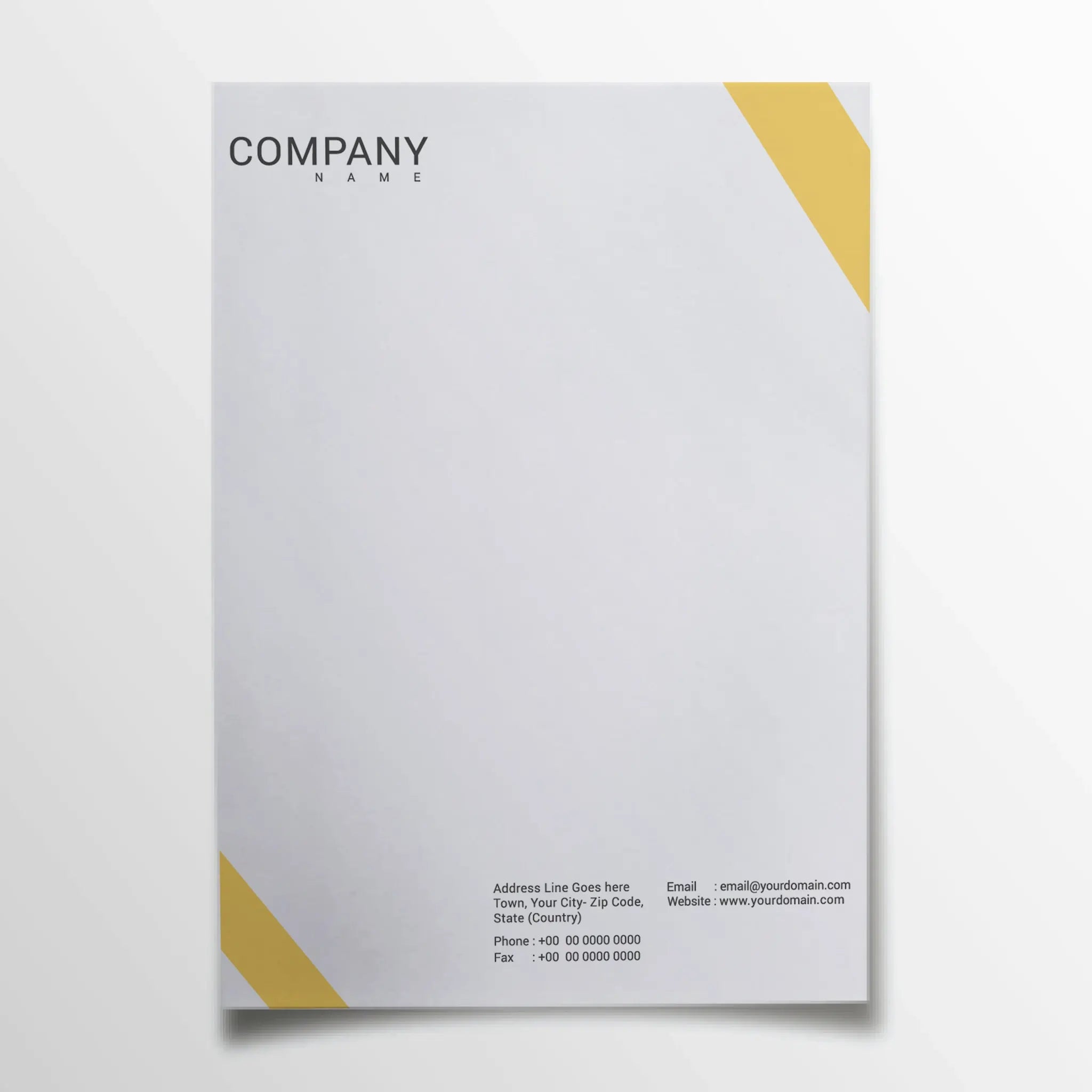 Minimalist Business Letterhead – Clean & Professional Design