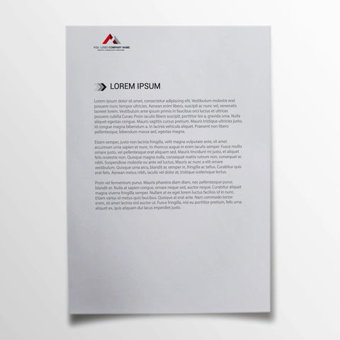 Minimalist Corporate Letterhead – Sleek & Elegant