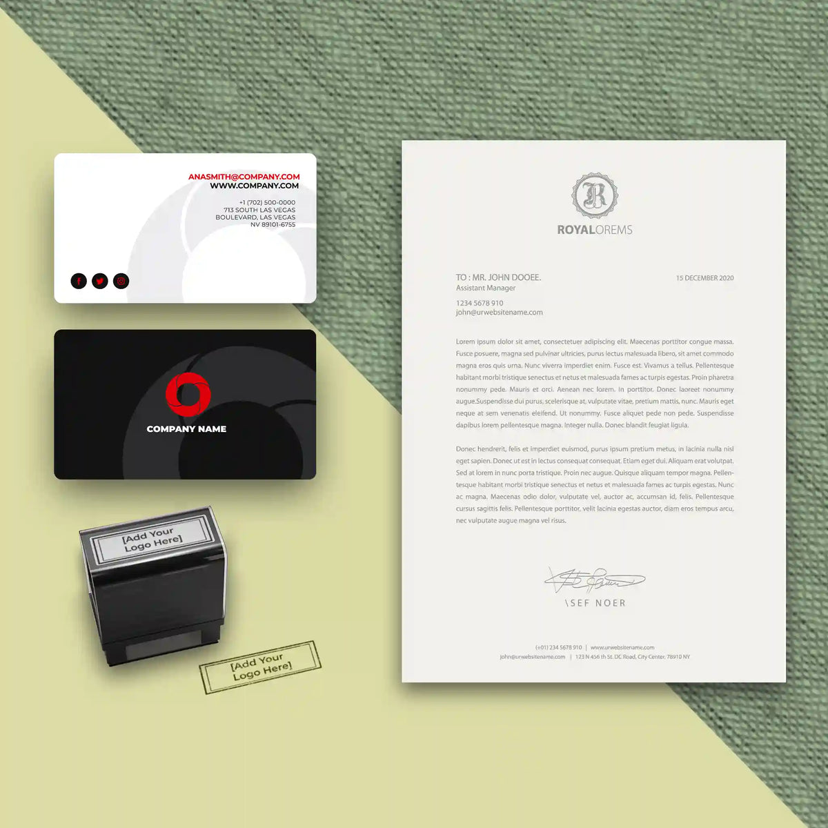 Elegant Black & White Business Essentials Bundle – Sophisticated & Professional