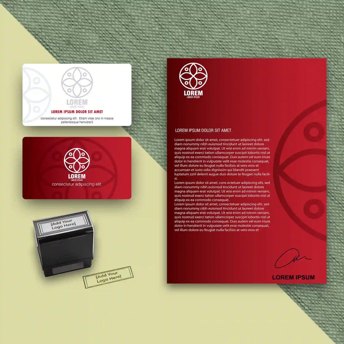 Luxury Red Business Essentials Bundle – Bold & Professional