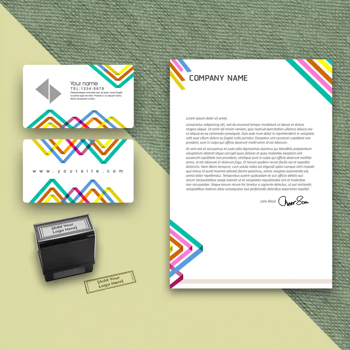 Startup Business Essentials Bundle – Vibrant Geometric