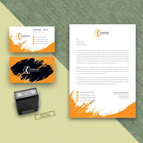 Startup Business Essentials Bundle – Bold Orange Brushstroke