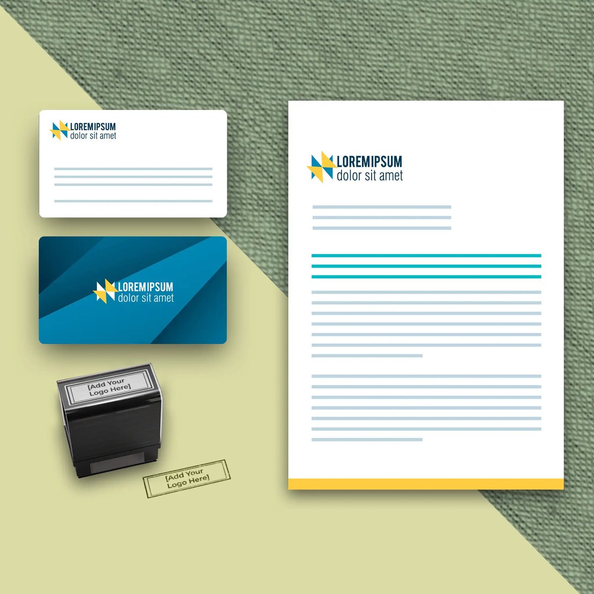 Startup Business Essentials Bundle – Blue & Yellow Accents