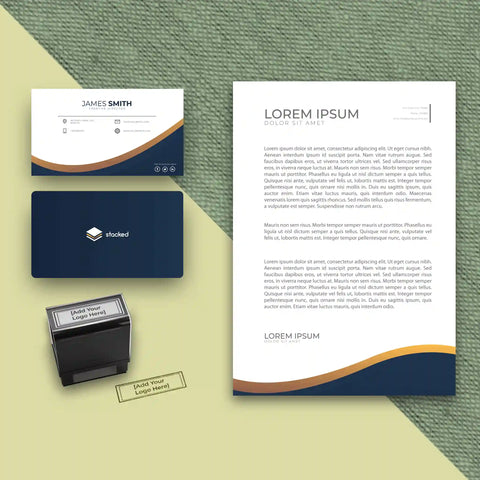 Startup Business Essentials Bundle – Visiting Cards, Letterheads & Stamp