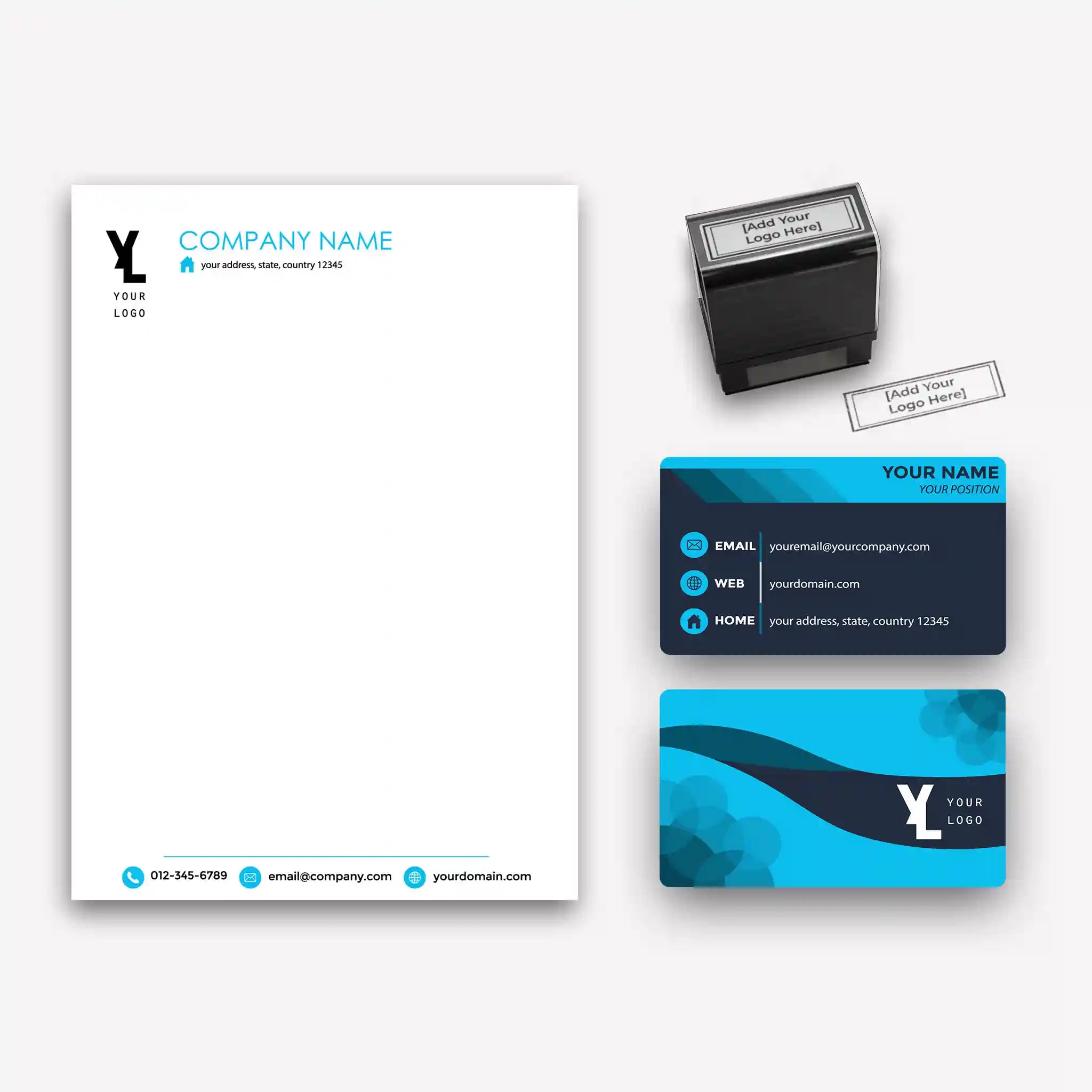 Modern Blue Business Essentials Bundle – Professional & Stylish