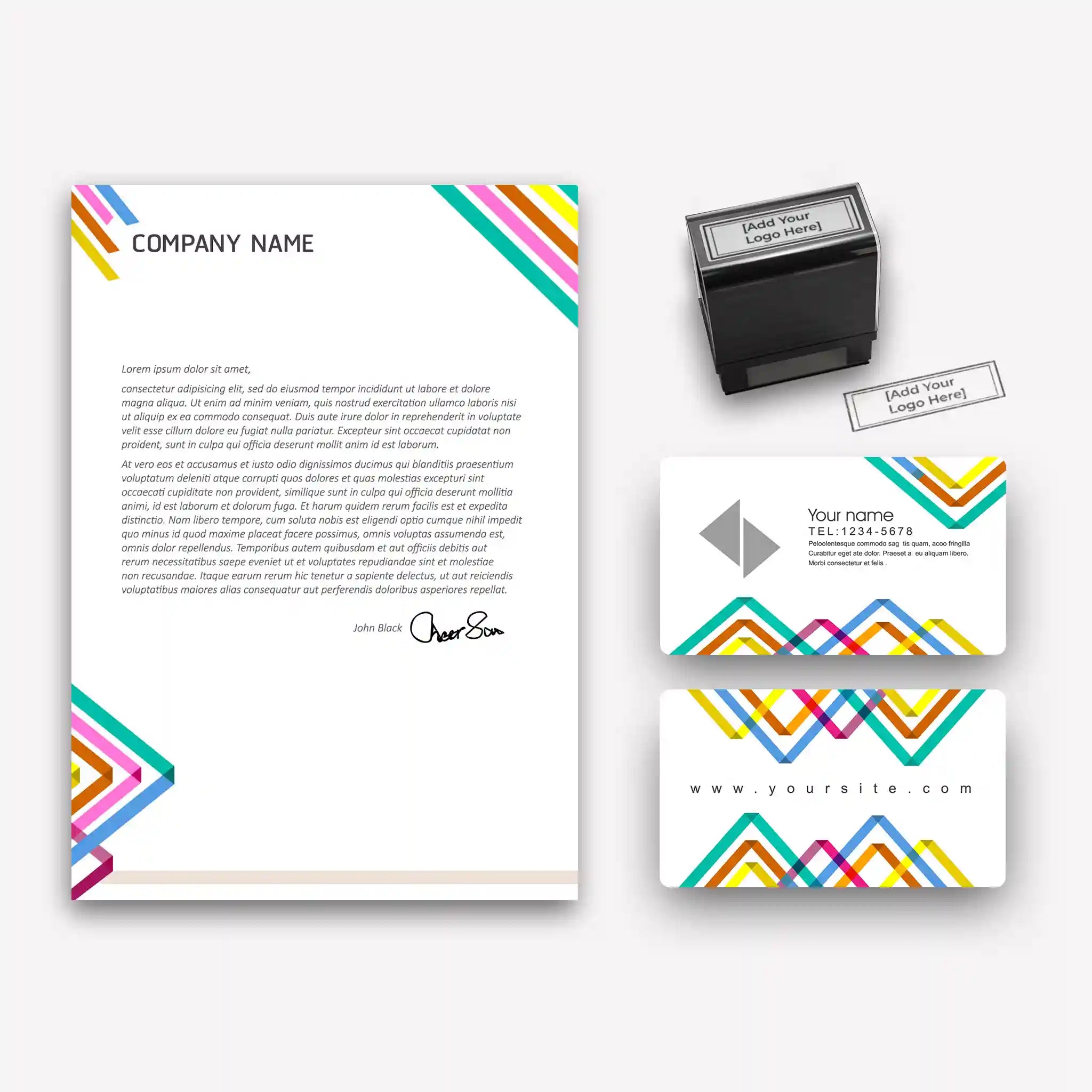 Startup Business Essentials Bundle – Vibrant Geometric