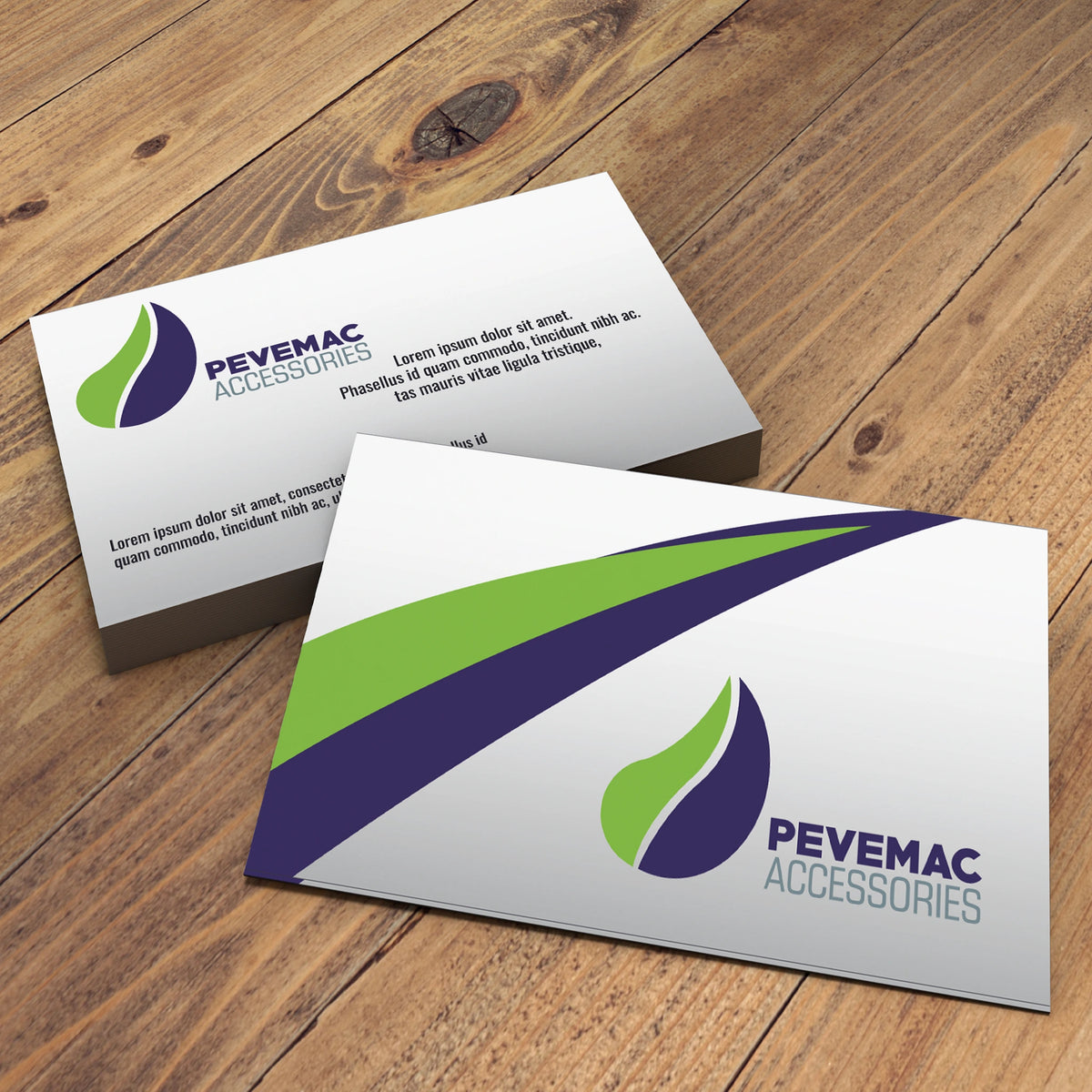 Elegant Beige & Green Business Cards – Modern & Professional