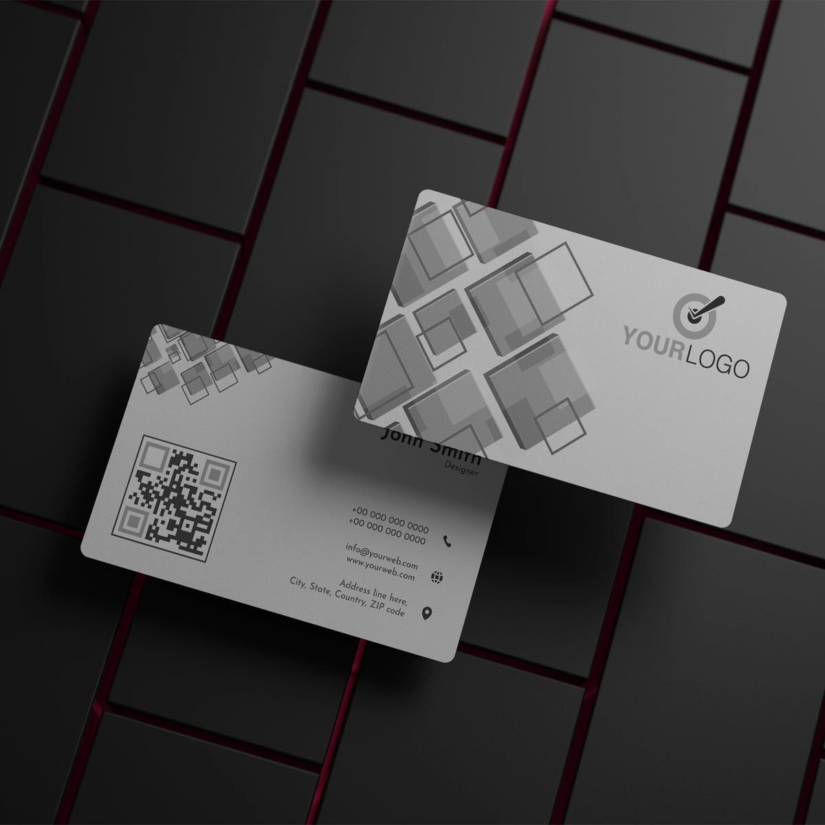 Elegant Black & White Business Cards – Minimalist & Professional