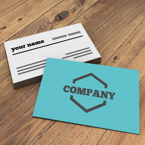 Minimalist Cream & Teal Business Cards – Modern & Elegant