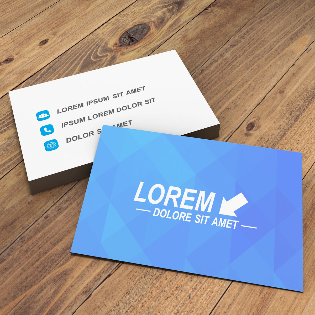 Modern Geometric Business Cards – Sleek & Professional