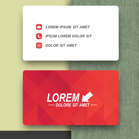 Bold Red Business Cards – Modern & Eye-Catching