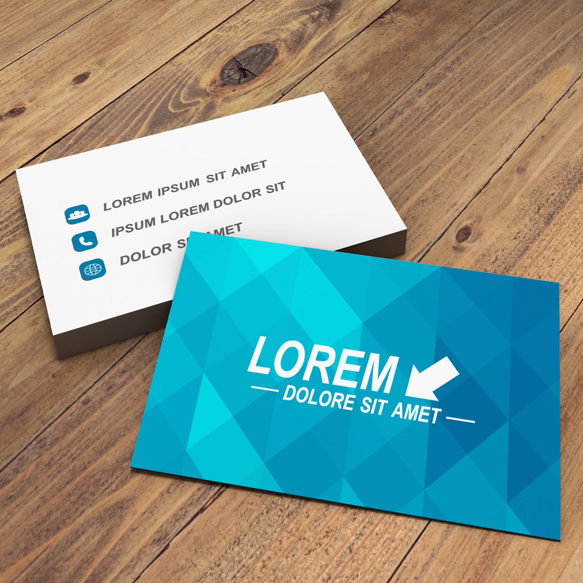 Modern Blue Business Cards – Custom Design