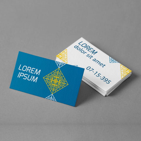 Elegant Blue & Gold Business Cards – Custom Design
