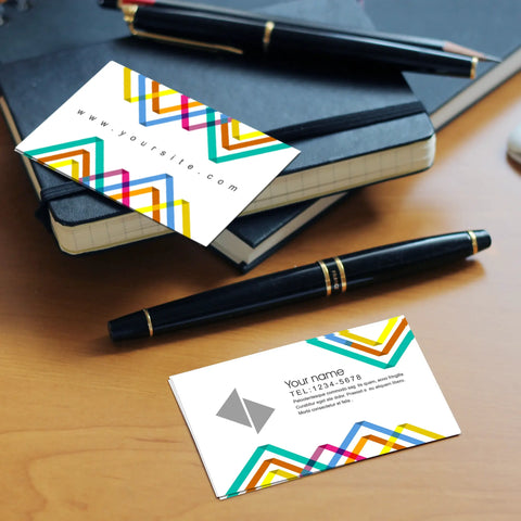 Colorful Geometric Business Cards – Bold & Eye-Catching