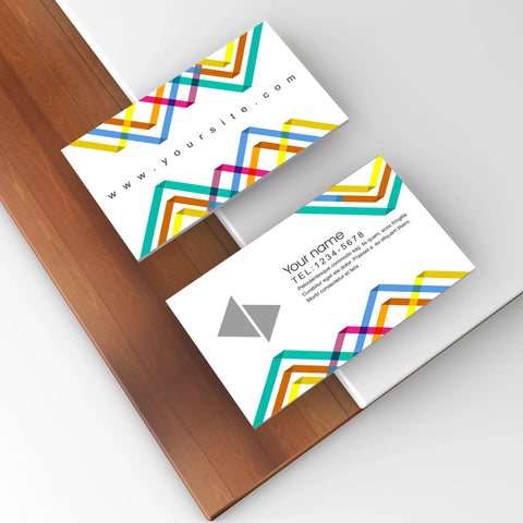 Colorful Geometric Business Cards – Bold & Eye-Catching