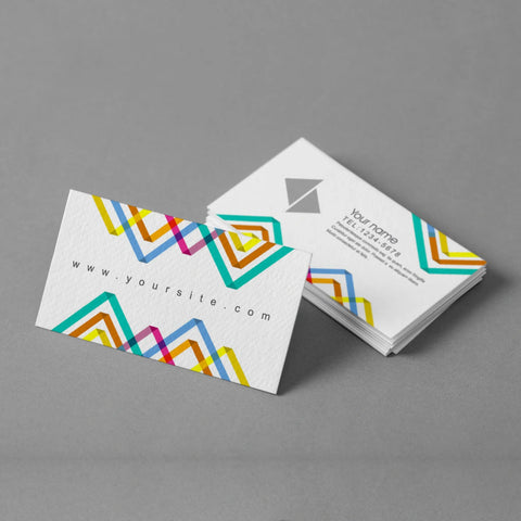 Colorful Geometric Business Cards – Bold & Eye-Catching