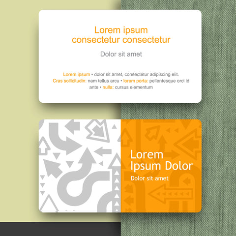 Orange & White Business Cards – Bold & Modern