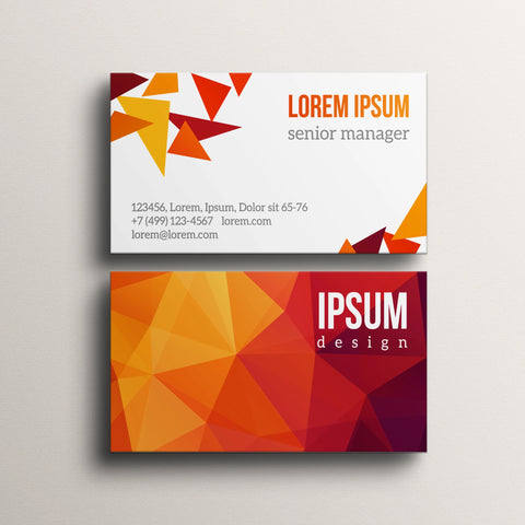 Modern Geometric Business Cards – Bold & Professional Design