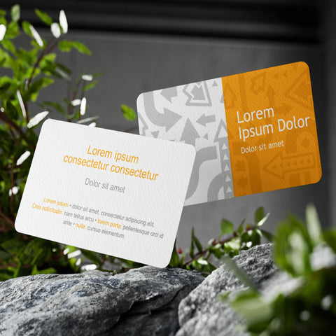 Orange & White Business Cards – Bold & Modern