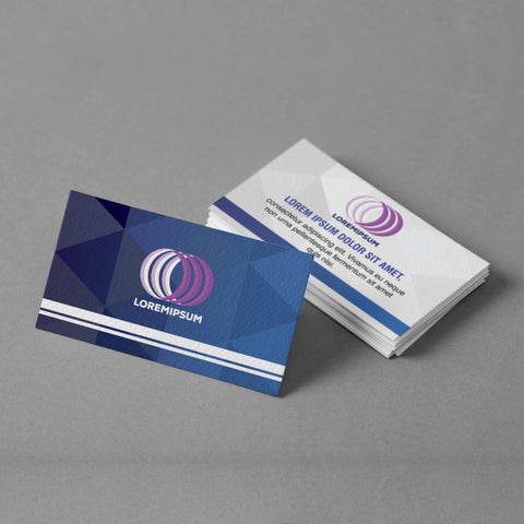 Elegant Beige & Blue Business Cards – Modern & Professional