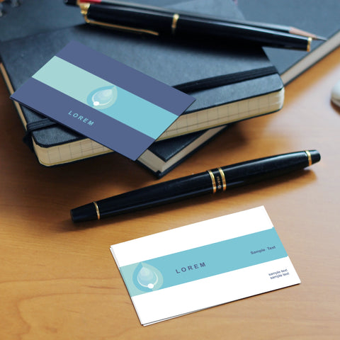 Minimalist Beige & Teal Business Cards – Elegant & Professional