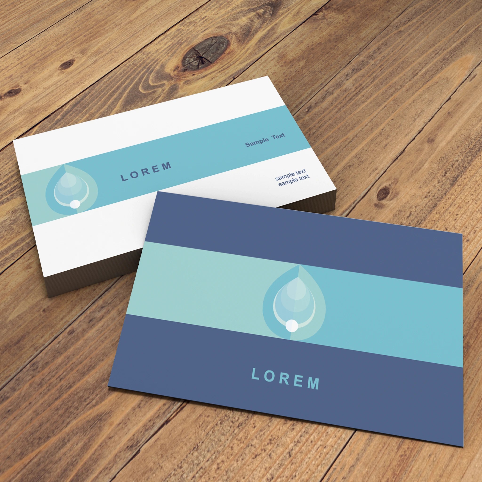 Minimalist Beige & Teal Business Cards – Elegant & Professional