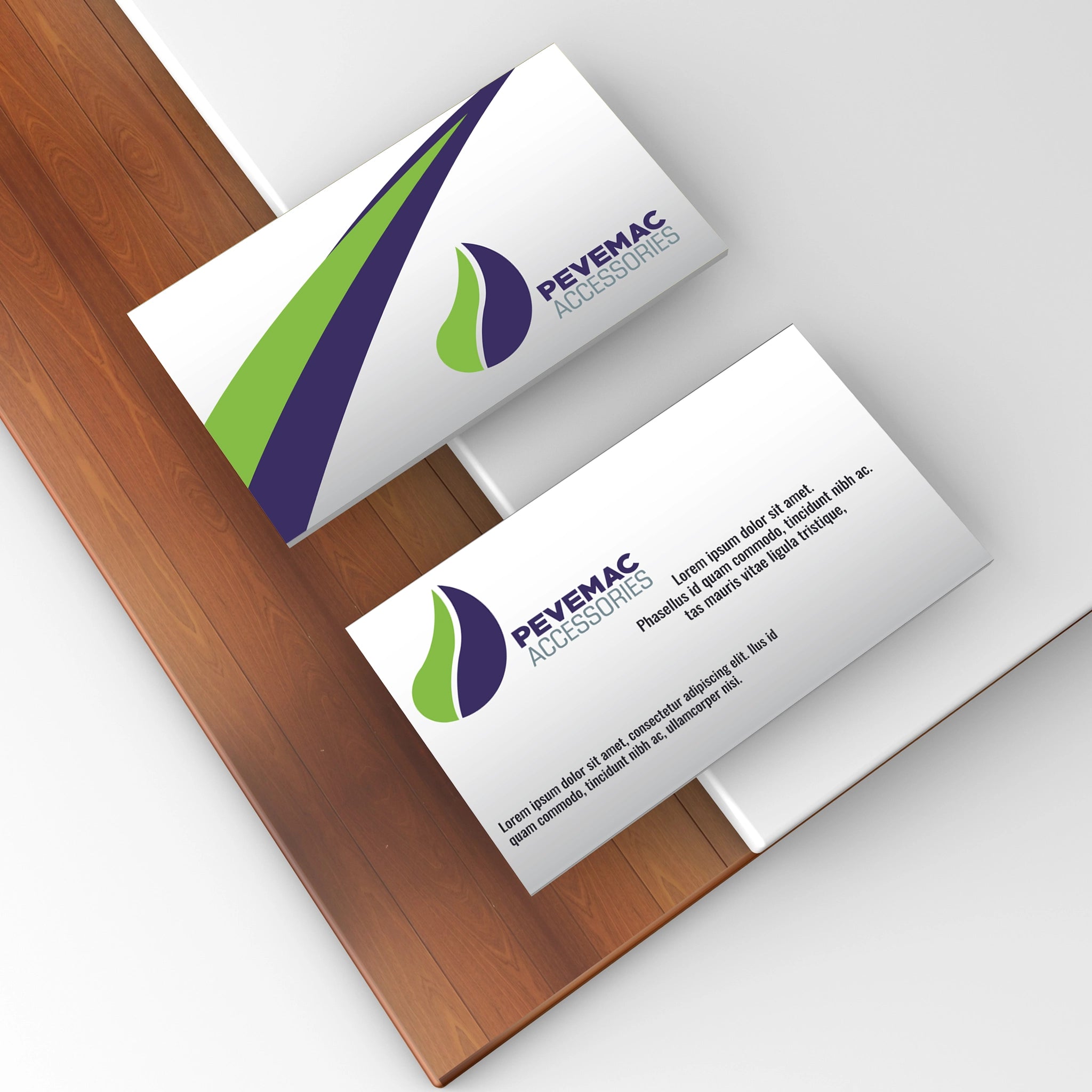 Elegant Beige & Green Business Cards – Modern & Professional