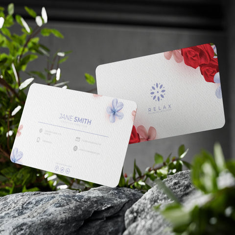 Luxury Floral Business Cards – Elegant & Professional