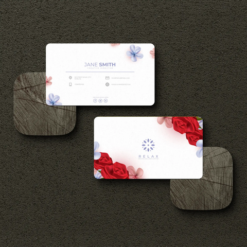Luxury Floral Business Cards – Elegant & Professional