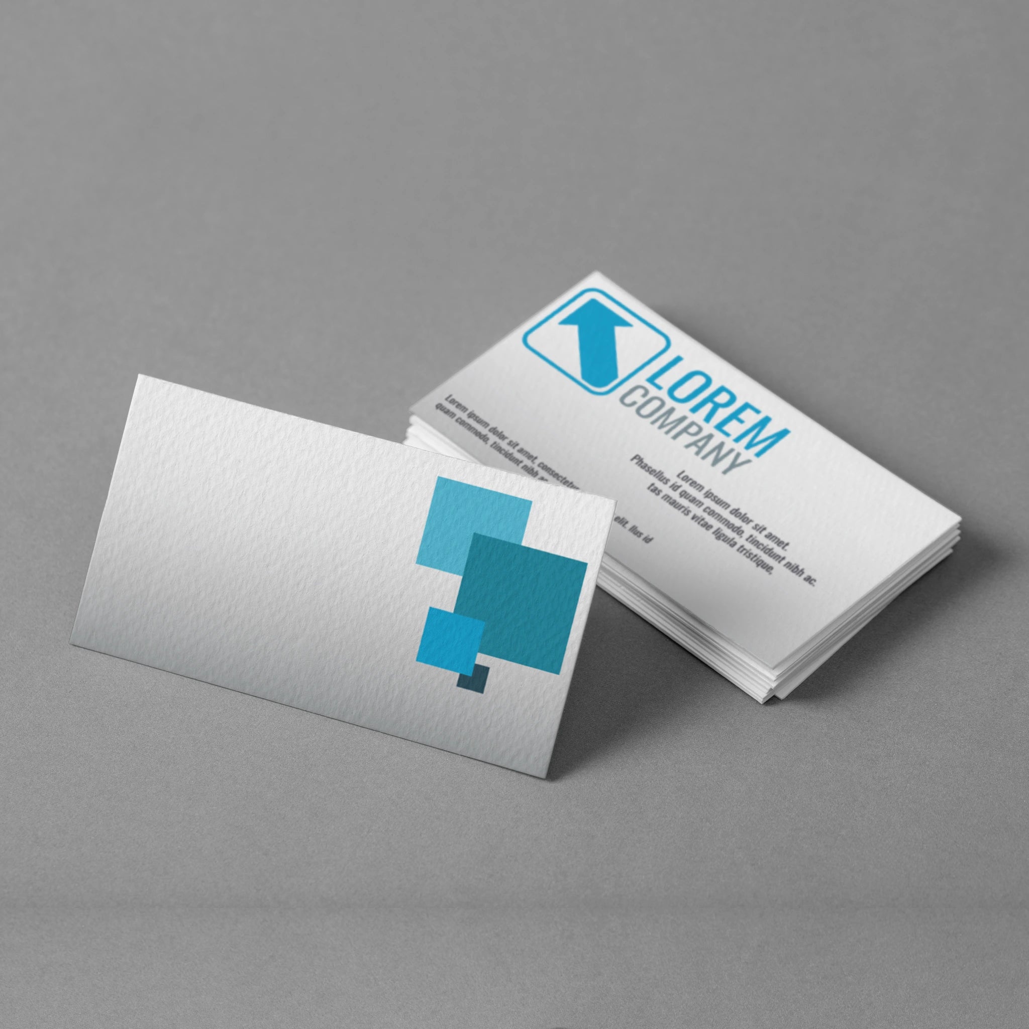 Beige & Blue Business Cards – Corporate & Minimalist Design